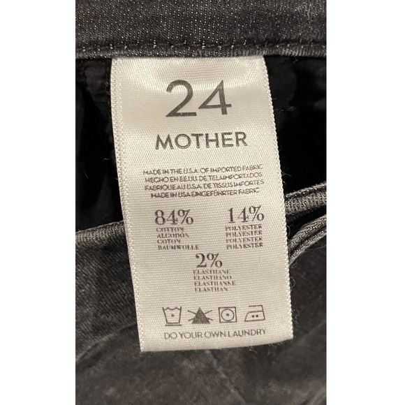 MOTHER Denim Black The Speedster Zip Jeans - Picture 4 of 10